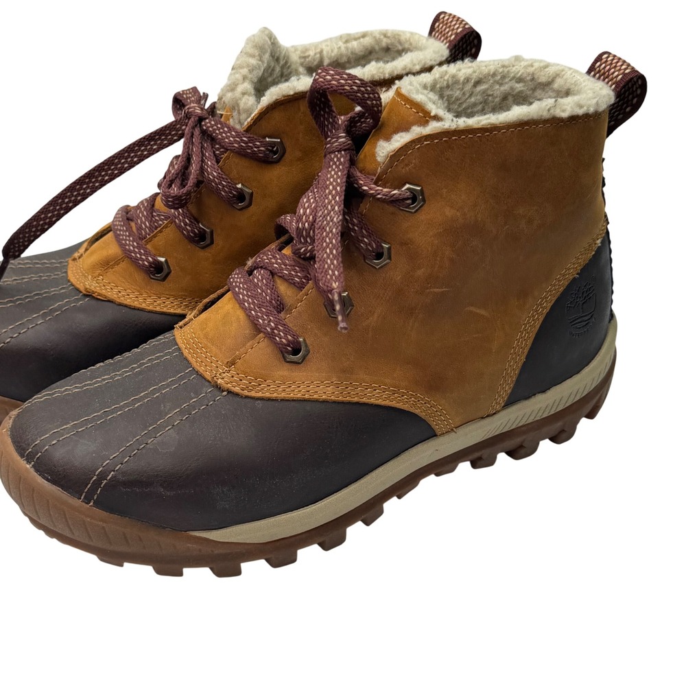 Timberland Mount Hope Duck Boots Women 7.5 Brown Waterproof Insulated 200 G